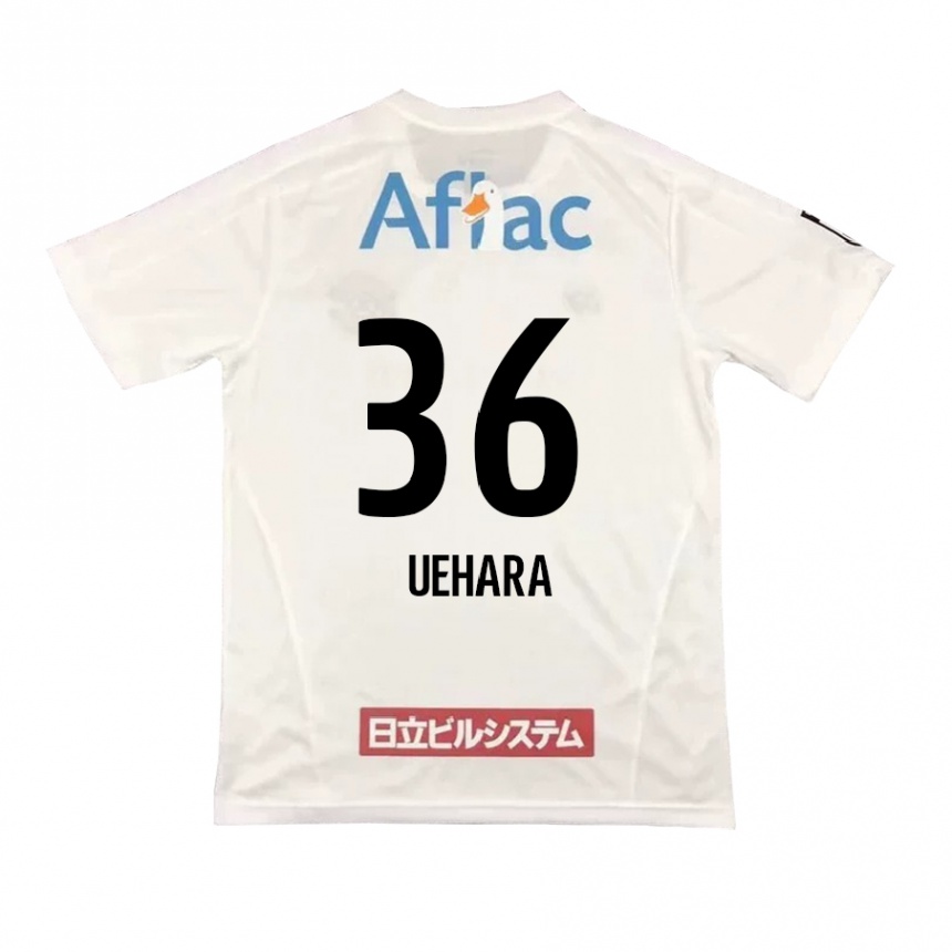 Kids Football Reo Uehara #36 White Black Away Jersey 2024/25 T-Shirt Australia