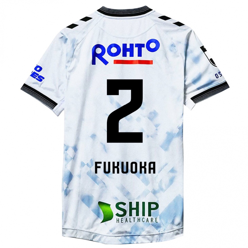 Kids Football Shota Fukuoka #2 White Black Away Jersey 2024/25 T-Shirt Australia