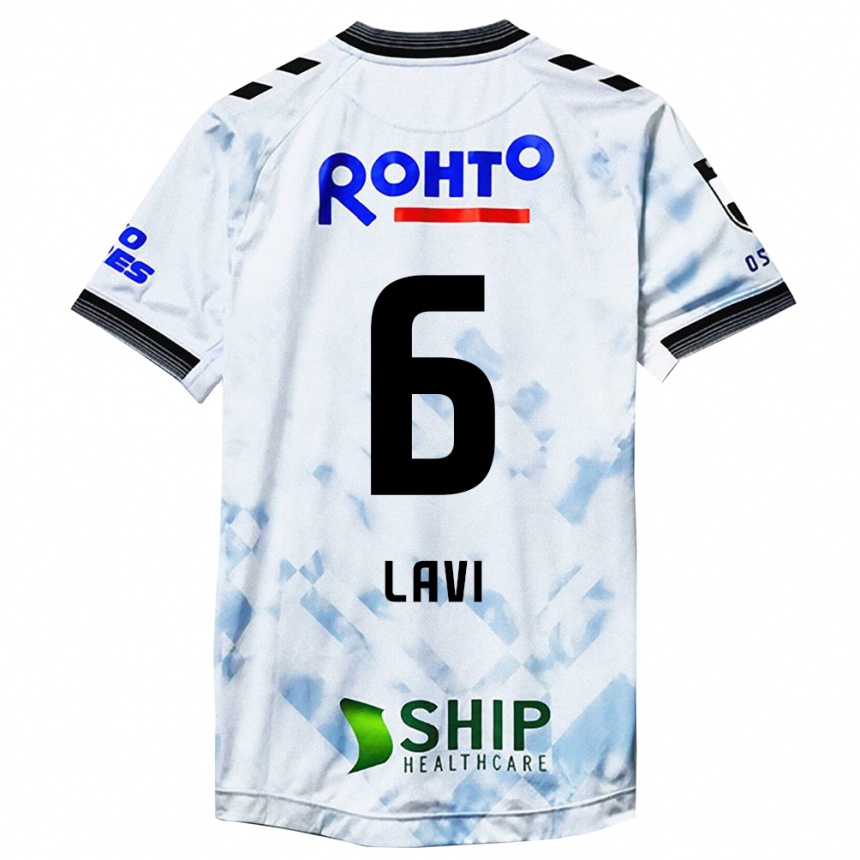 Kids Football Neta Lavi #6 White Black Away Jersey 2024/25 T-Shirt Australia