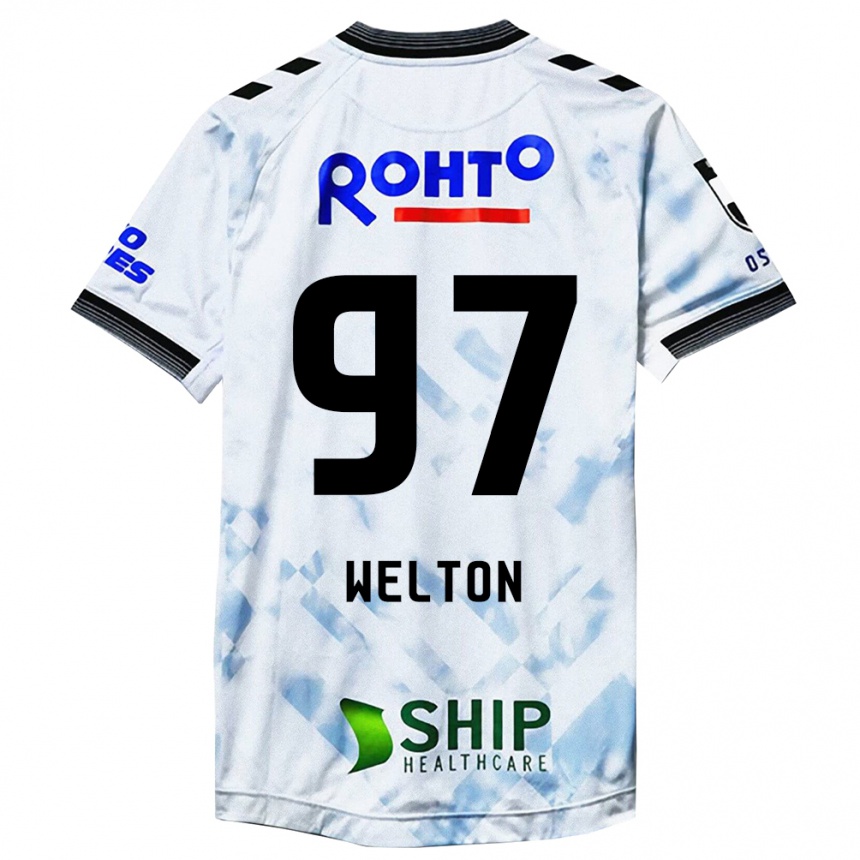 Kids Football Welton #97 White Black Away Jersey 2024/25 T-Shirt Australia