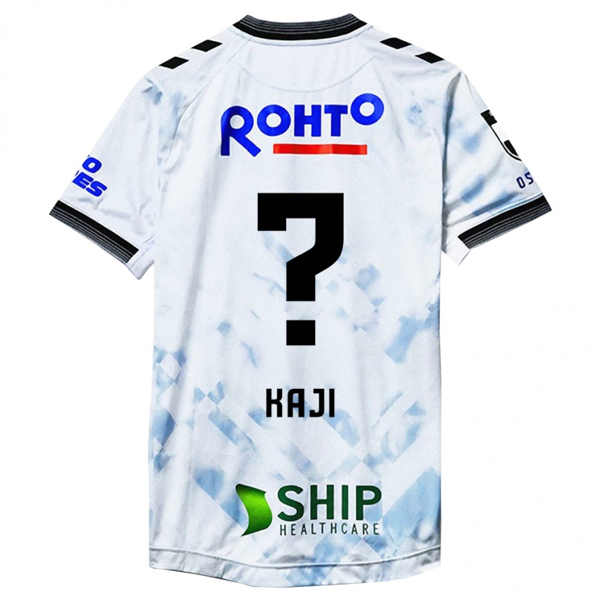 Kids Football Rihito Kaji #0 White Black Away Jersey 2024/25 T-Shirt Australia