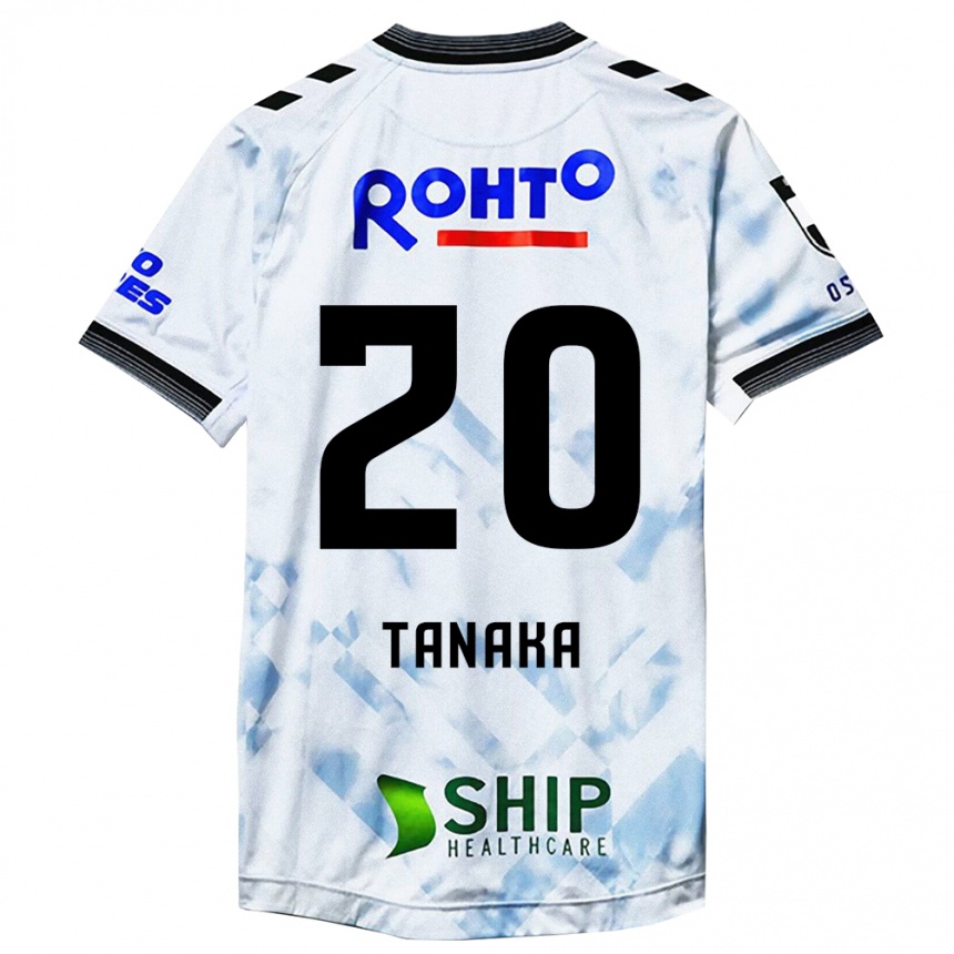 Kids Football Hyoga Tanaka #20 White Black Away Jersey 2024/25 T-Shirt Australia