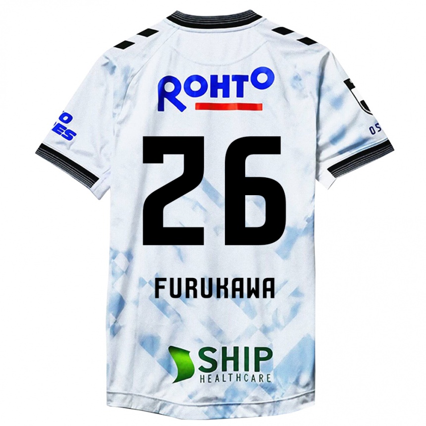 Kids Football Kanta Furukawa #26 White Black Away Jersey 2024/25 T-Shirt Australia