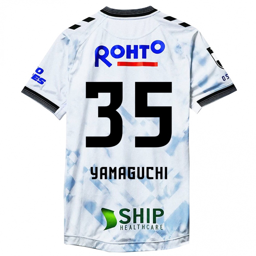 Kids Football Haruta Yamaguchi #35 White Black Away Jersey 2024/25 T-Shirt Australia