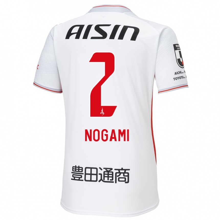 Kids Football Yuki Nogami #2 White Yellow Red Away Jersey 2024/25 T-Shirt Australia