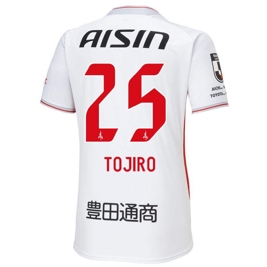 Kids Football Tojiro Kubo #25 White Yellow Red Away Jersey 2024/25 T-Shirt Australia