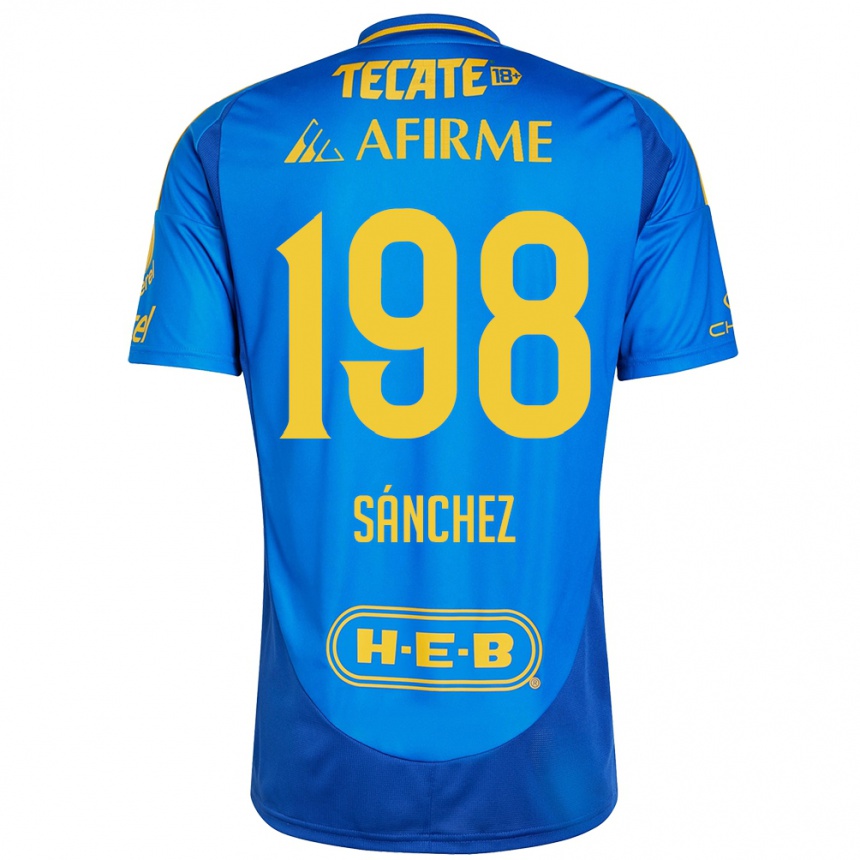 Kids Football Diego Sánchez #198 Blue Yellow Away Jersey 2024/25 T-Shirt Australia