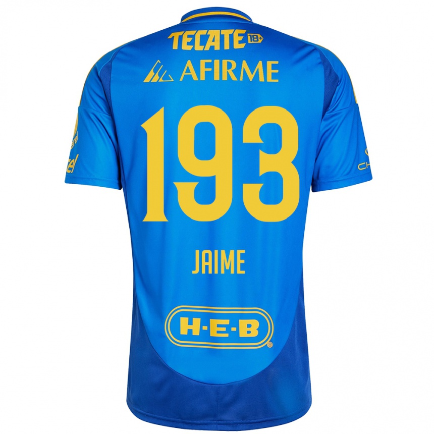 Kids Football Kenneth Jaime #193 Blue Yellow Away Jersey 2024/25 T-Shirt Australia