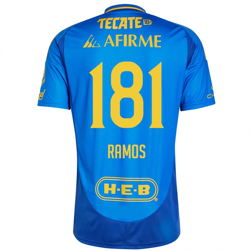 Kids Football Anthony Ramos #181 Blue Yellow Away Jersey 2024/25 T-Shirt Australia