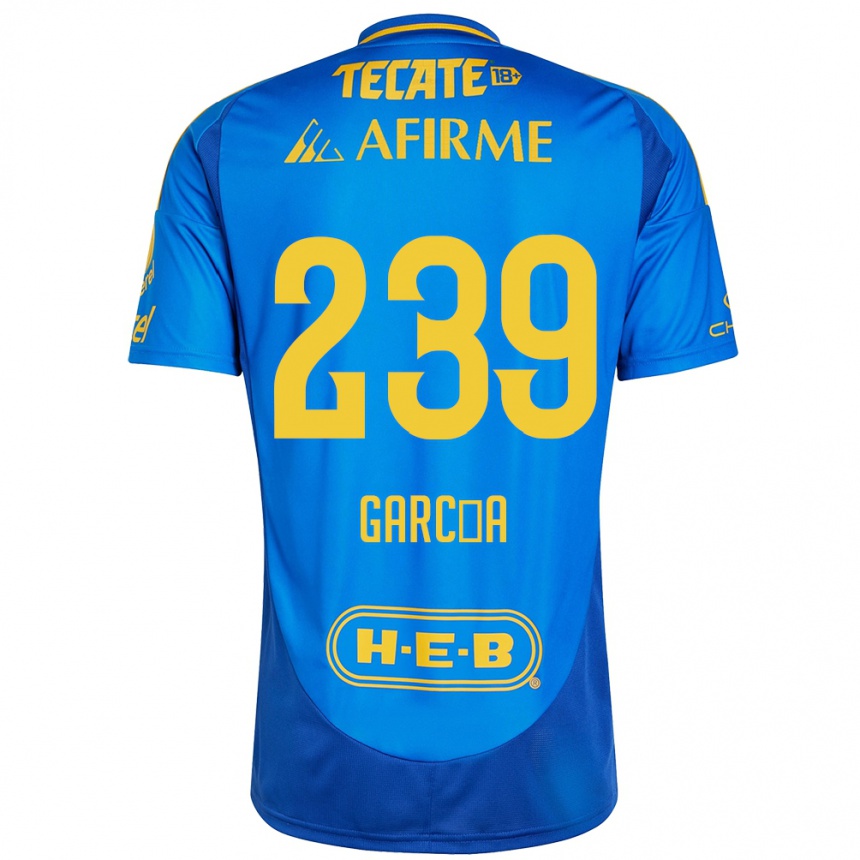 Kids Football Diego García #239 Blue Yellow Away Jersey 2024/25 T-Shirt Australia