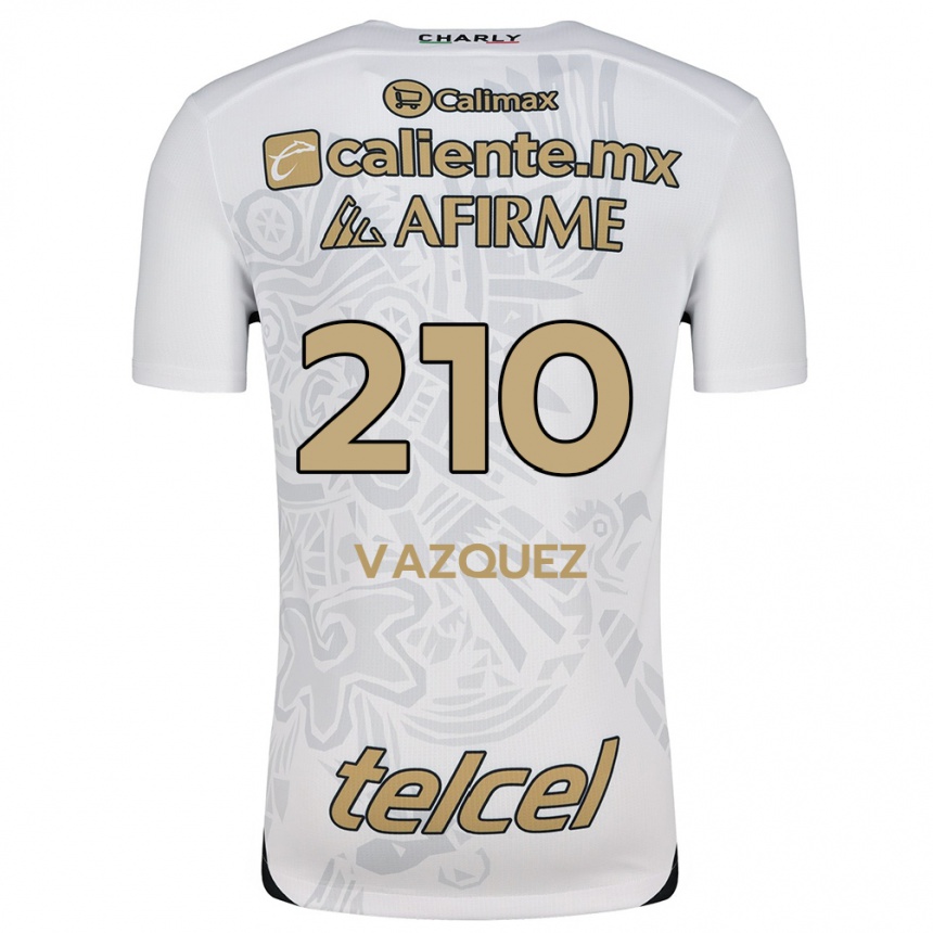 Kids Football Daniel Vázquez #210 White Black Away Jersey 2024/25 T-Shirt Australia