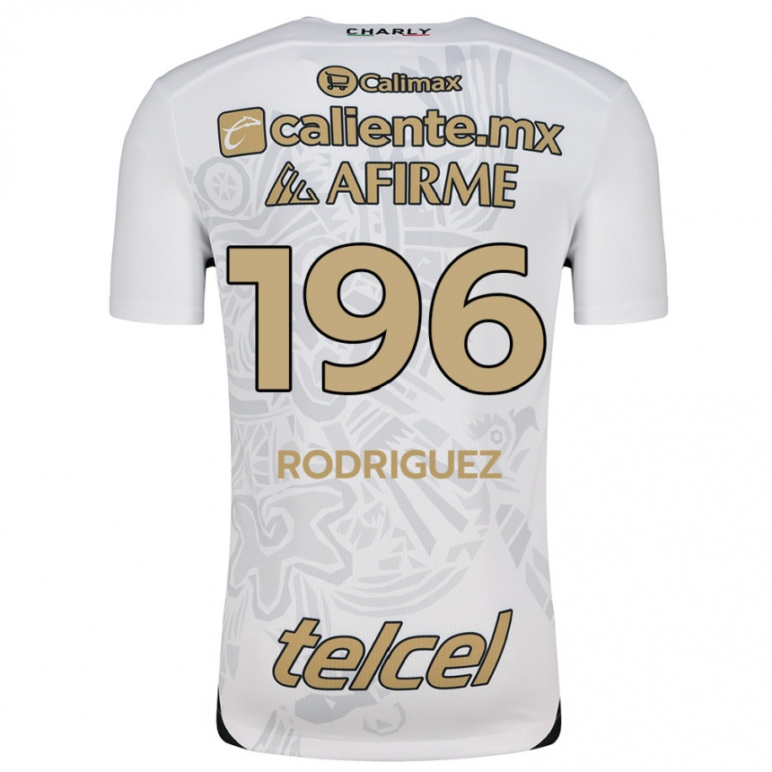 Kids Football Prince Rodríguez #196 White Black Away Jersey 2024/25 T-Shirt Australia