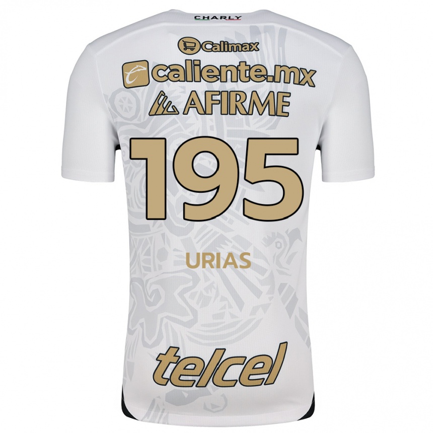 Kids Football Héctor Urías #195 White Black Away Jersey 2024/25 T-Shirt Australia