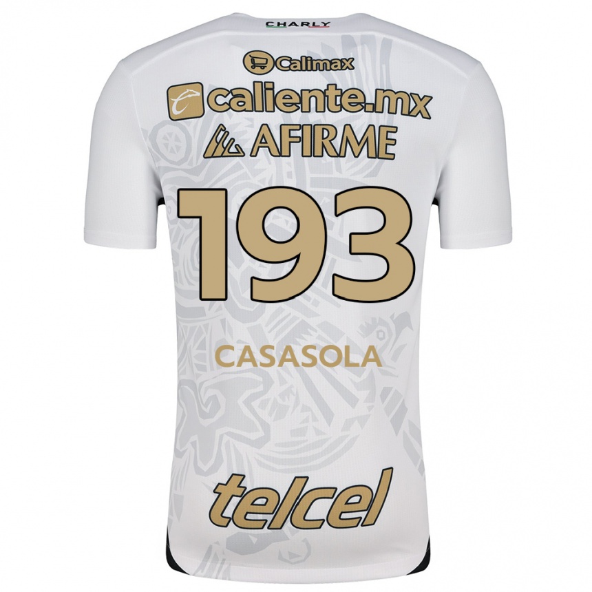 Kids Football Axel Casasola #193 White Black Away Jersey 2024/25 T-Shirt Australia