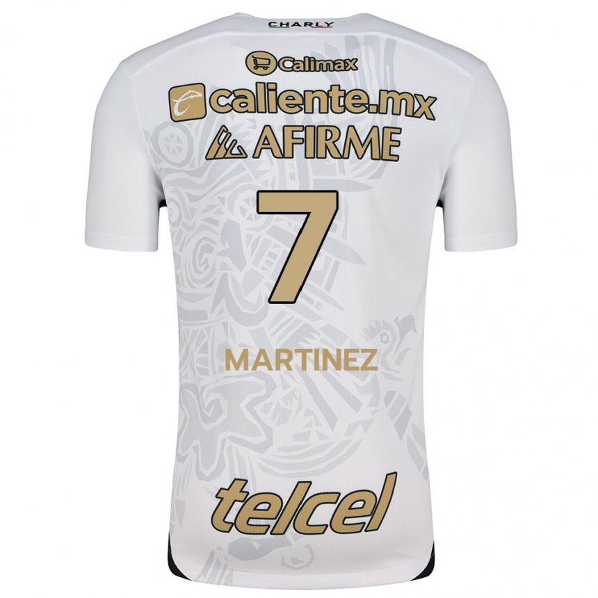 Kids Football Alejandro Martínez #7 White Black Away Jersey 2024/25 T-Shirt Australia