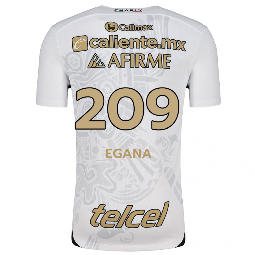 Kids Football Arath Egaña #209 White Black Away Jersey 2024/25 T-Shirt Australia