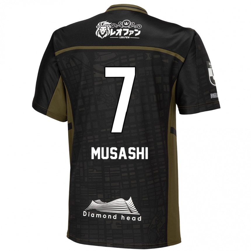 Kids Football Musashi Suzuki #7 Black Green Away Jersey 2024/25 T-Shirt Australia