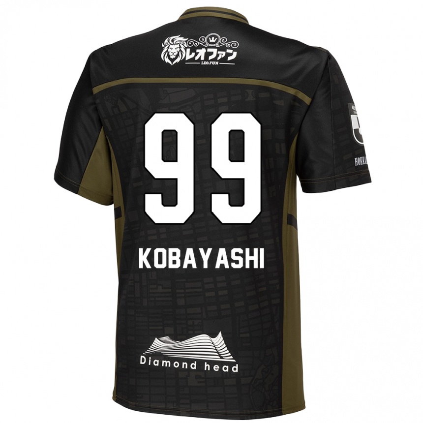 Kids Football Yuki Kobayashi #99 Black Green Away Jersey 2024/25 T-Shirt Australia