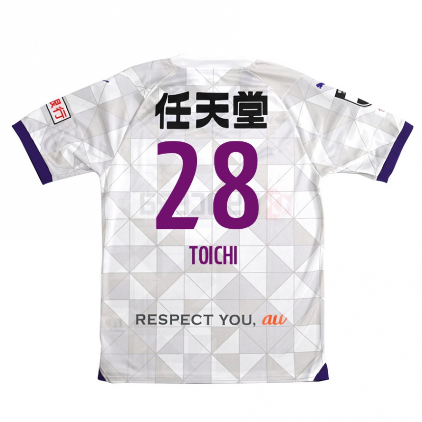 Kids Football Toichi Suzuki #28 White Purple Away Jersey 2024/25 T-Shirt Australia