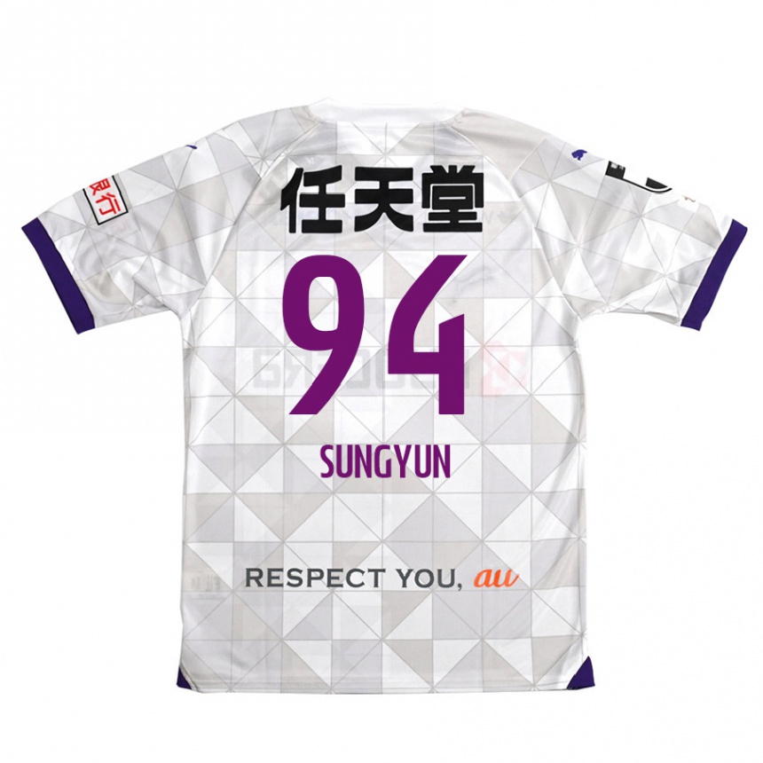 Kids Football Sung-Yun Gu #94 White Purple Away Jersey 2024/25 T-Shirt Australia