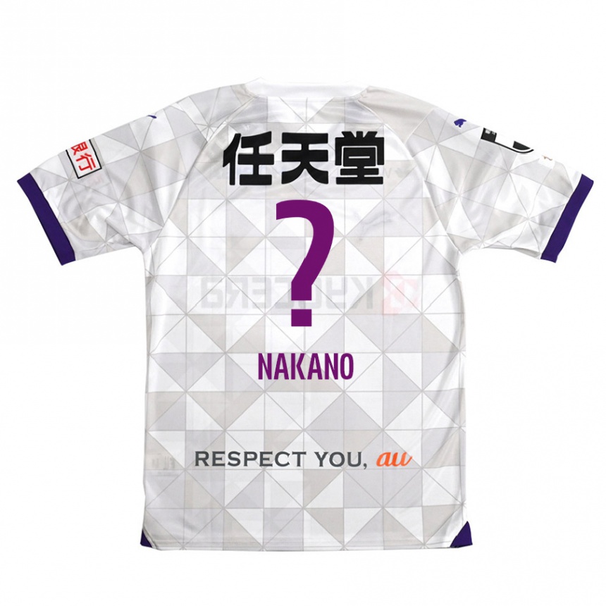 Kids Football Kotaro Nakano #0 White Purple Away Jersey 2024/25 T-Shirt Australia