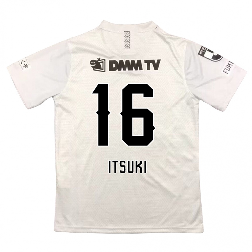 Kids Football Itsuki Oda #16 Gray Black Away Jersey 2024/25 T-Shirt Australia