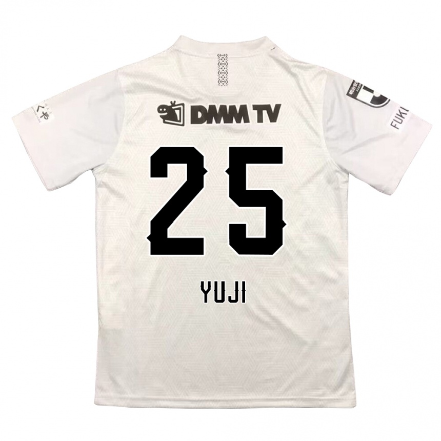 Kids Football Yuji Kitajima #25 Gray Black Away Jersey 2024/25 T-Shirt Australia