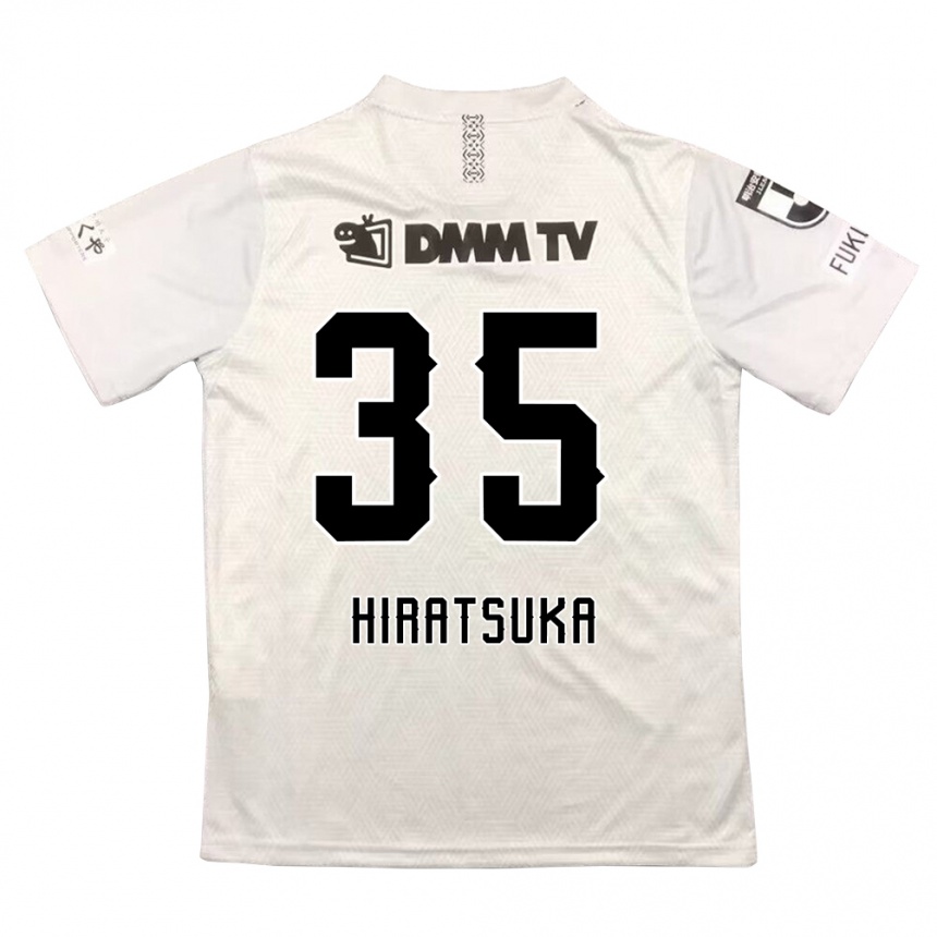 Kids Football Yuto Hiratsuka #35 Gray Black Away Jersey 2024/25 T-Shirt Australia