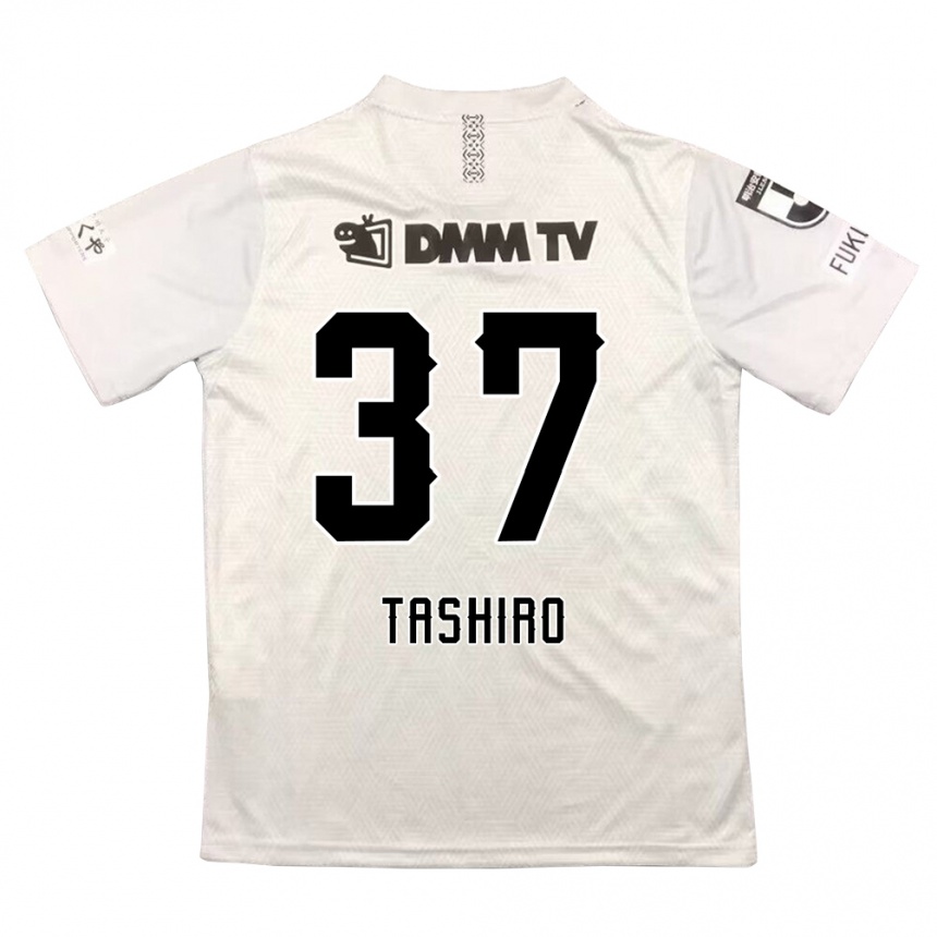 Kids Football Masaya Tashiro #37 Gray Black Away Jersey 2024/25 T-Shirt Australia