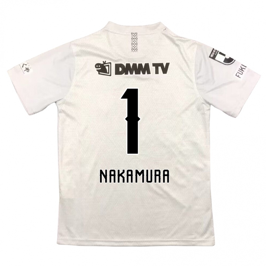 Kids Football Seigo Nakamura #1 Gray Black Away Jersey 2024/25 T-Shirt Australia