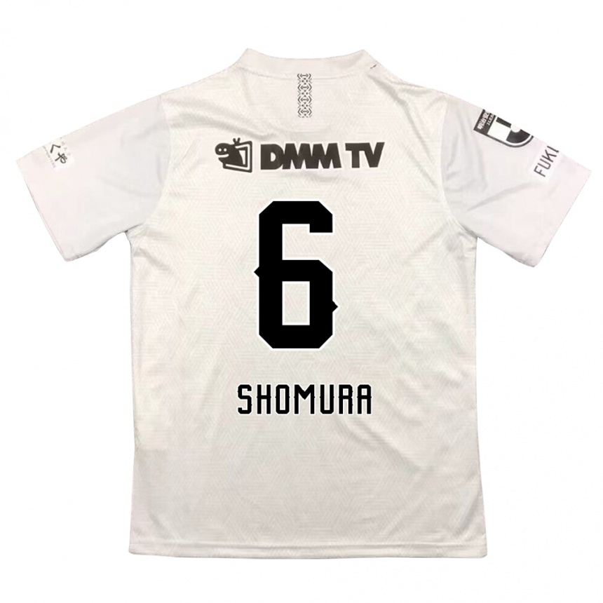 Kids Football Tomoki Shomura #6 Gray Black Away Jersey 2024/25 T-Shirt Australia