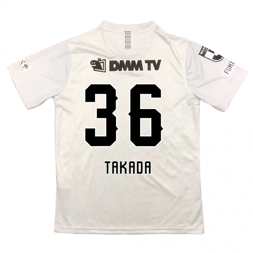 Kids Football Seiya Takada #36 Gray Black Away Jersey 2024/25 T-Shirt Australia