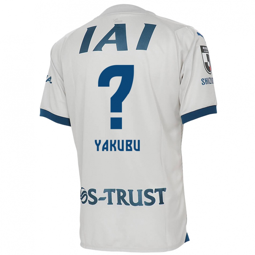 Kids Football Aziz Yakubu #0 White Blue Away Jersey 2024/25 T-Shirt Australia