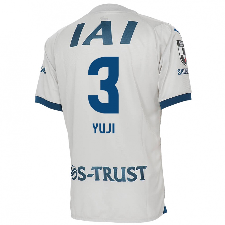 Kids Football Yuji Takahashi #3 White Blue Away Jersey 2024/25 T-Shirt Australia