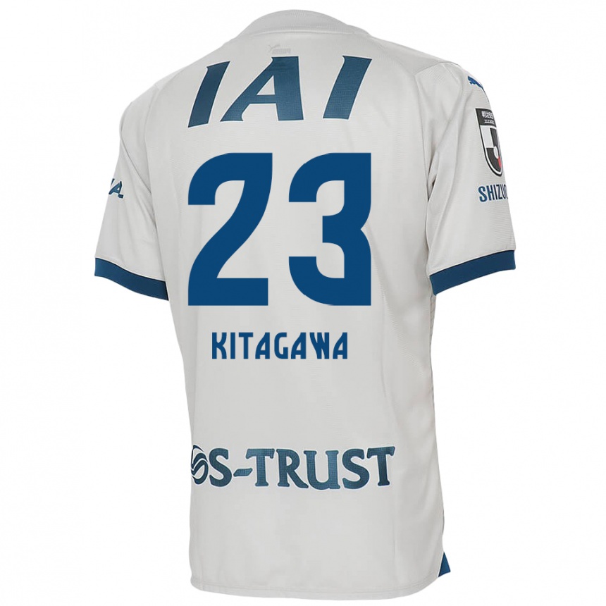 Kids Football Koya Kitagawa #23 White Blue Away Jersey 2024/25 T-Shirt Australia