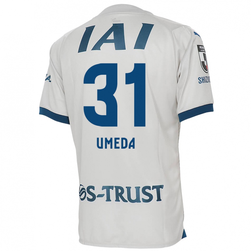 Kids Football Togo Umeda #31 White Blue Away Jersey 2024/25 T-Shirt Australia