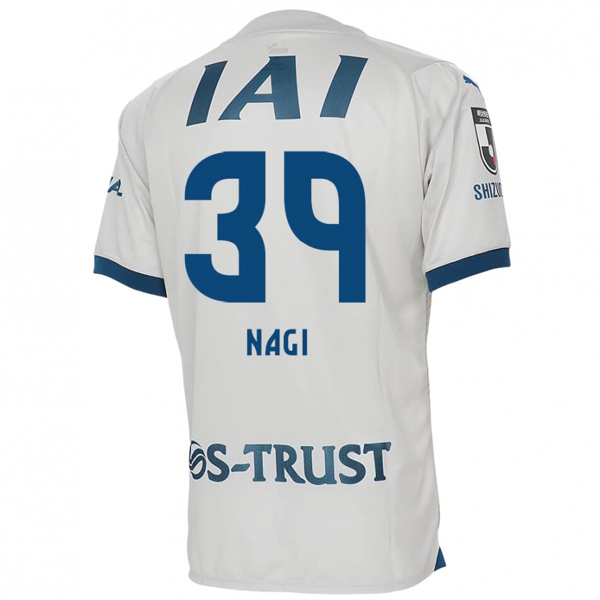 Kids Football Nagi Kawatani #39 White Blue Away Jersey 2024/25 T-Shirt Australia