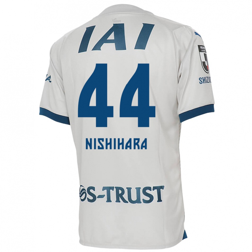 Kids Football Motoki Nishihara #44 White Blue Away Jersey 2024/25 T-Shirt Australia