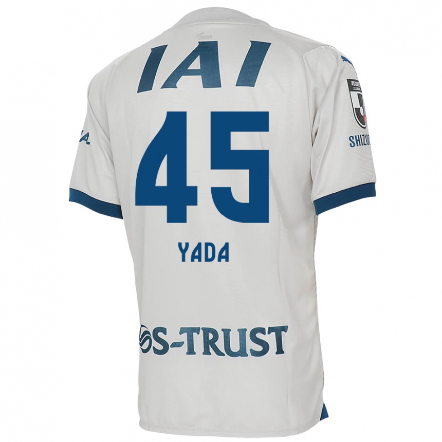 Kids Football Ryunosuke Yada #45 White Blue Away Jersey 2024/25 T-Shirt Australia