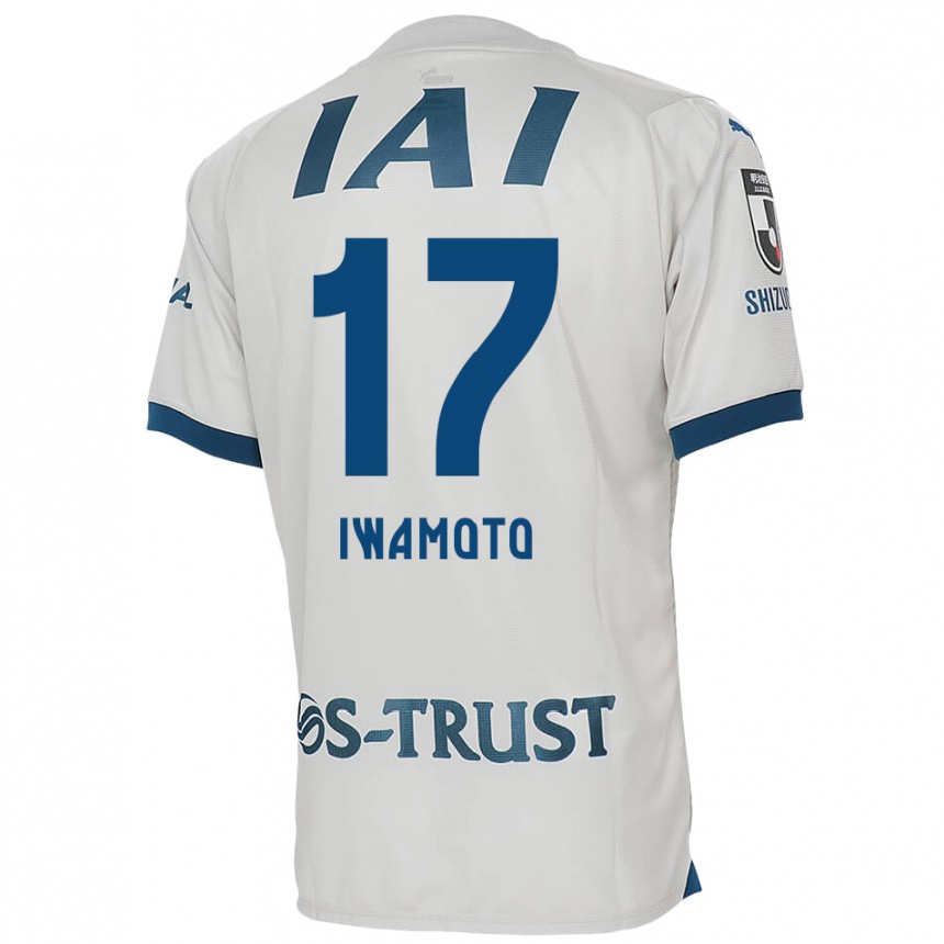 Kids Football Shogo Iwamoto #17 White Blue Away Jersey 2024/25 T-Shirt Australia