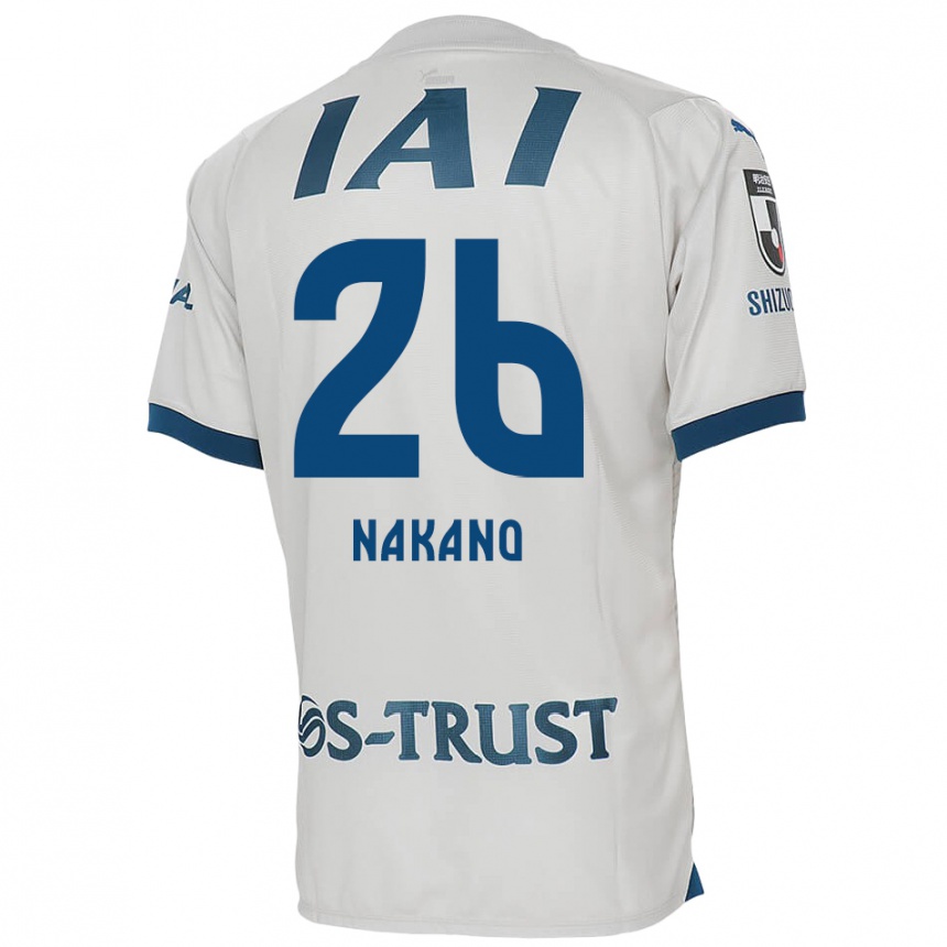 Kids Football Takeru Nakano #26 White Blue Away Jersey 2024/25 T-Shirt Australia