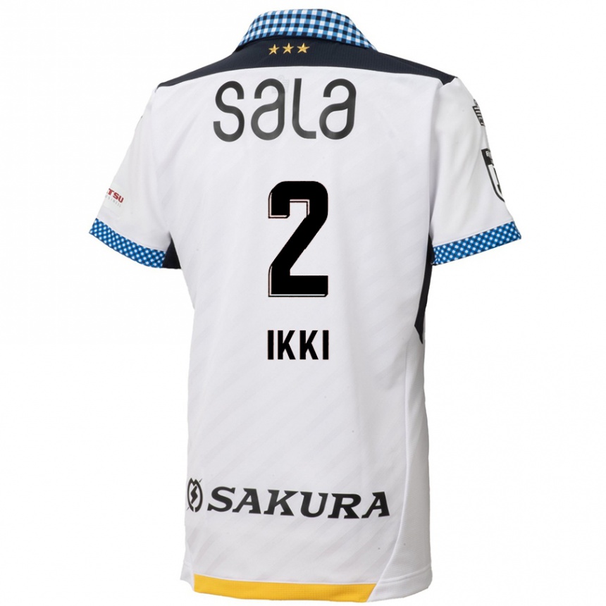 Kids Football Ikki Kawasaki #2 White Black Away Jersey 2024/25 T-Shirt Australia