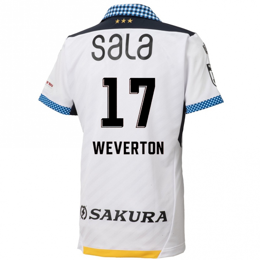 Kids Football Weverton #17 White Black Away Jersey 2024/25 T-Shirt Australia