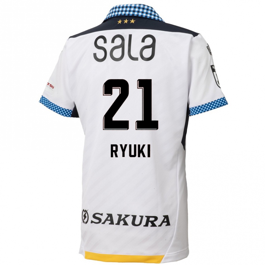 Kids Football Ryuki Miura #21 White Black Away Jersey 2024/25 T-Shirt Australia