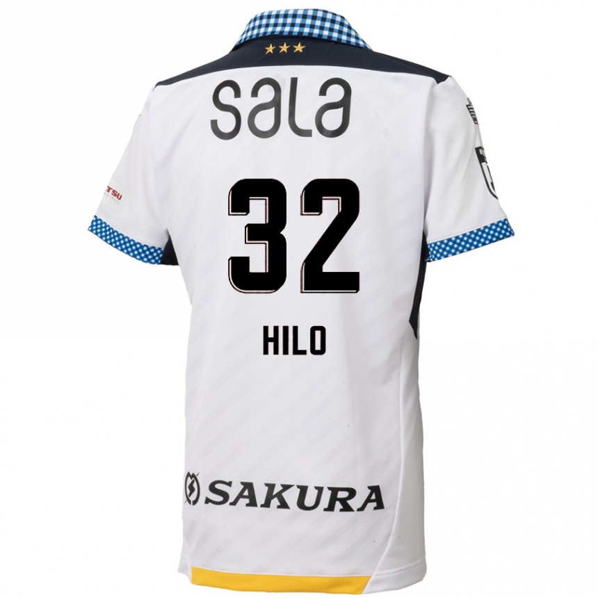 Kids Football Hassan Hilo #32 White Black Away Jersey 2024/25 T-Shirt Australia