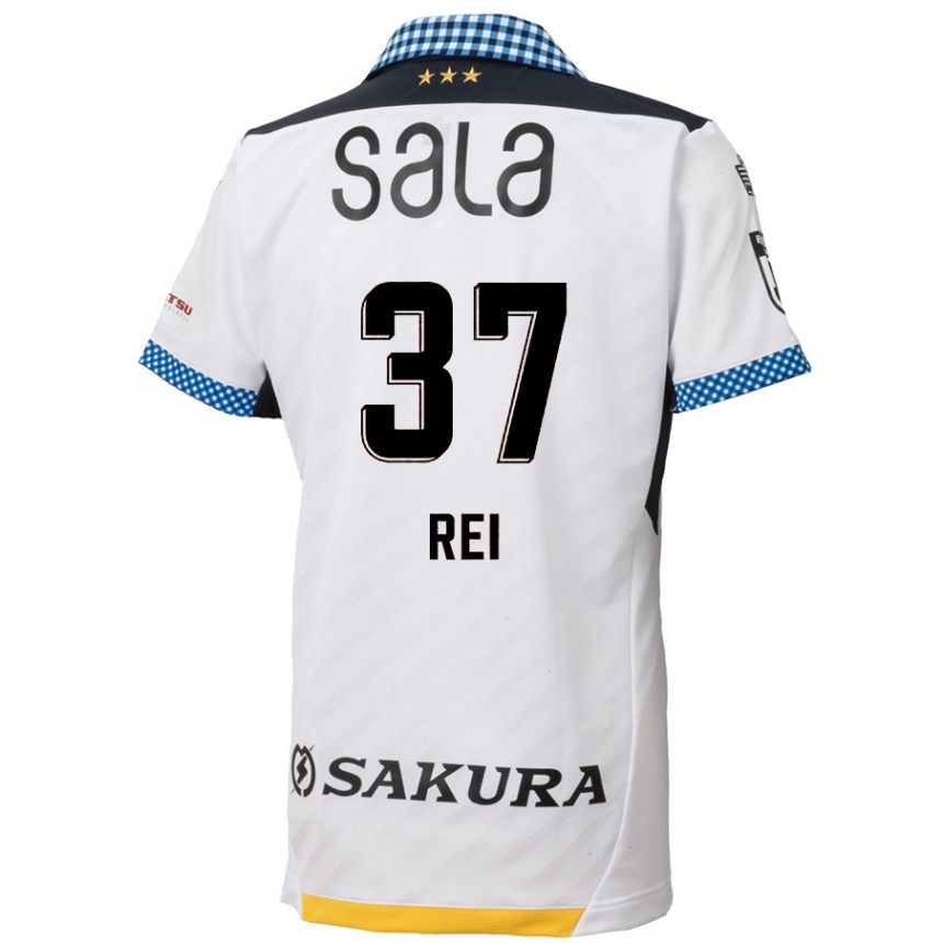 Kids Football Rei Hirakawa #37 White Black Away Jersey 2024/25 T-Shirt Australia