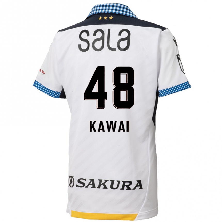 Kids Football Tokumo Kawai #48 White Black Away Jersey 2024/25 T-Shirt Australia