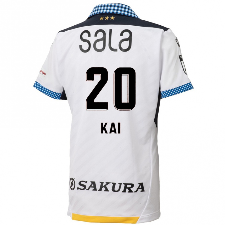 Kids Football Yua Kai #20 White Black Away Jersey 2024/25 T-Shirt Australia