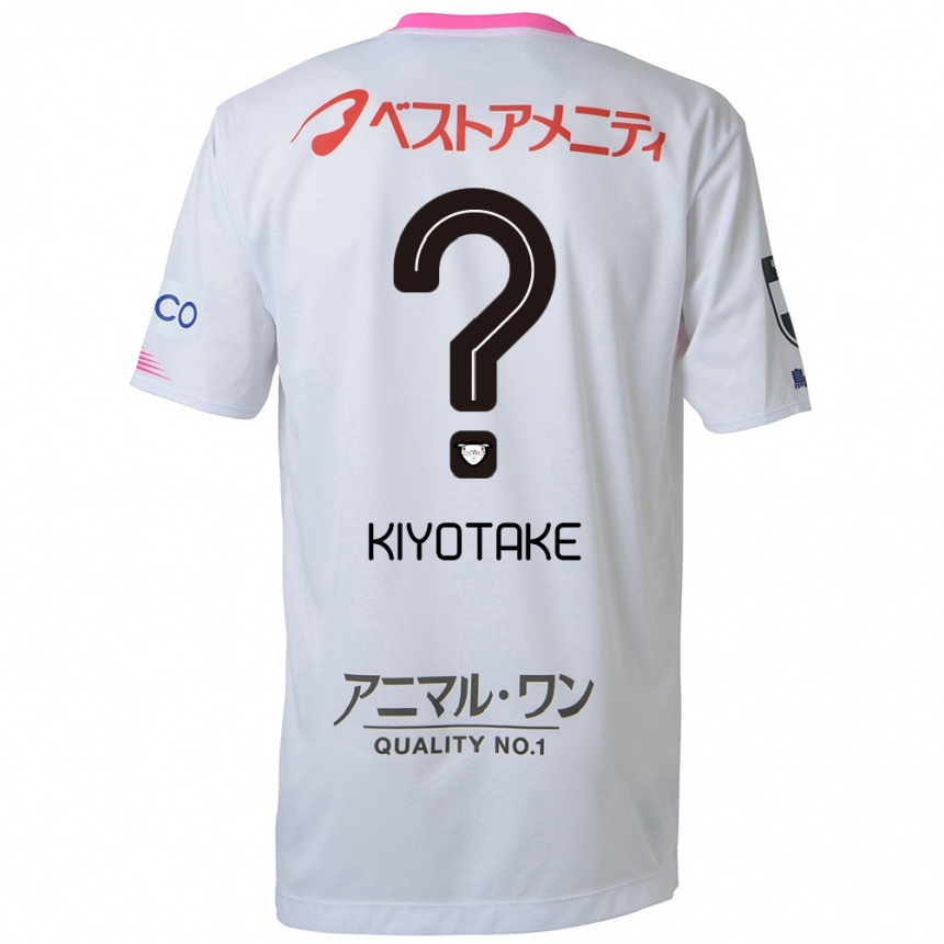 Kids Football Hiroshi Kiyotake #0 White Blue Pink Away Jersey 2024/25 T-Shirt Australia