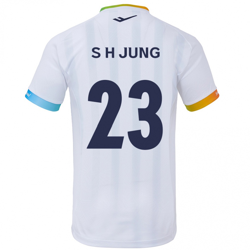 Kids Football Hyeon-Soo Jung #23 White Blue Away Jersey 2024/25 T-Shirt Australia